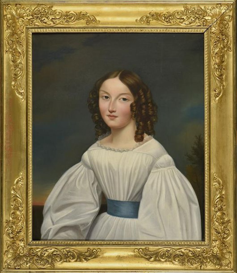 Portrait of a young woman by French School