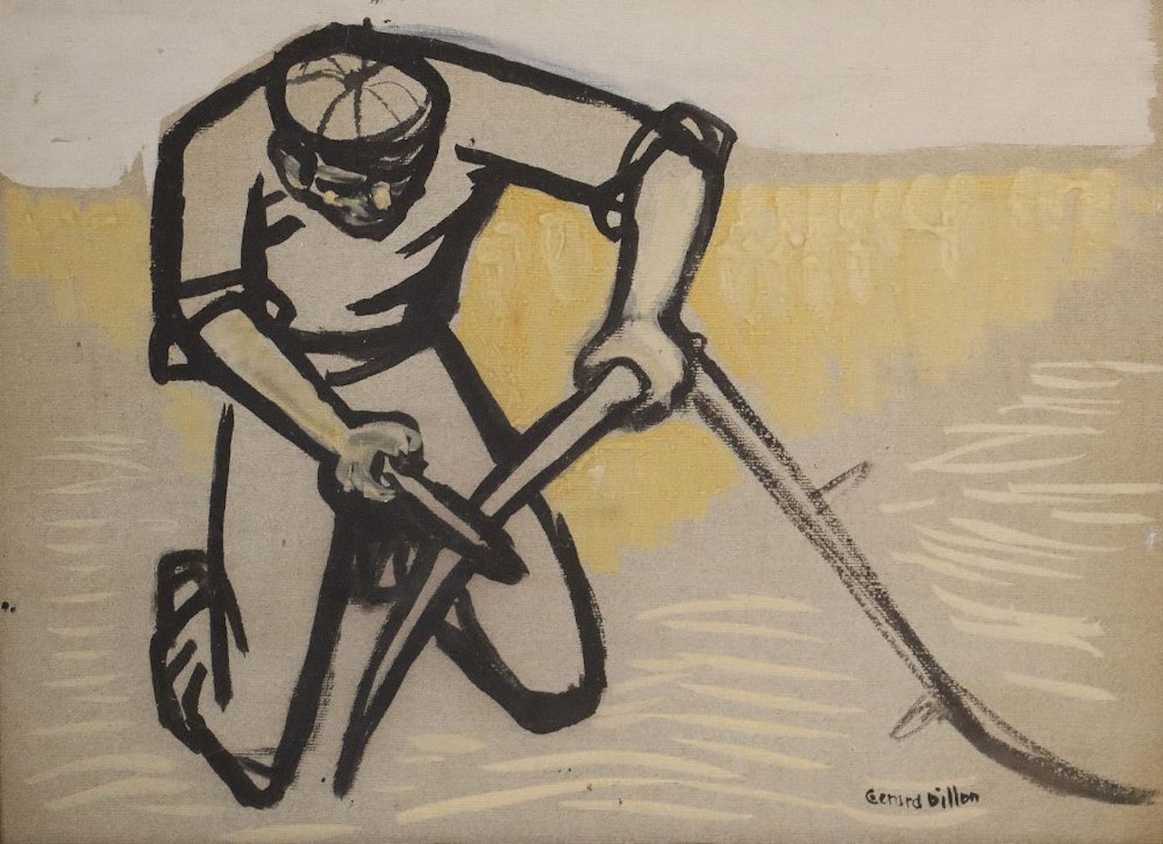 SHARPENING THE SCYTHE by Gerard Dillon