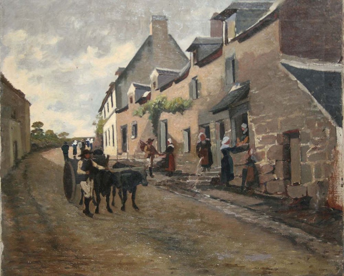 STREET SCENE, BRITTANY by Continental School