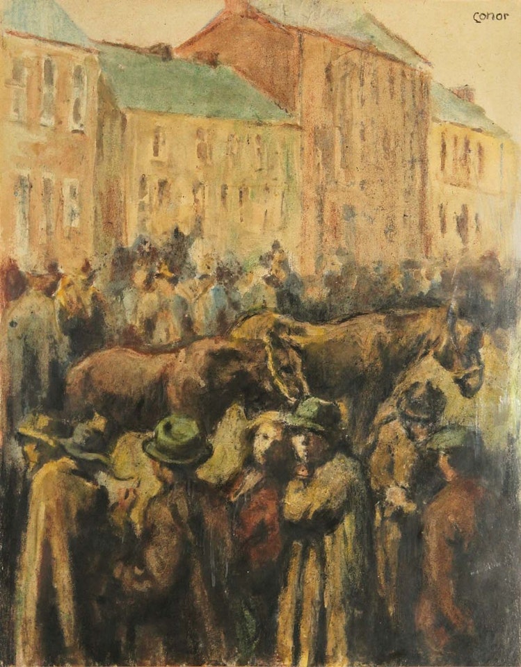 THE HORSE FAIR by William Conor
