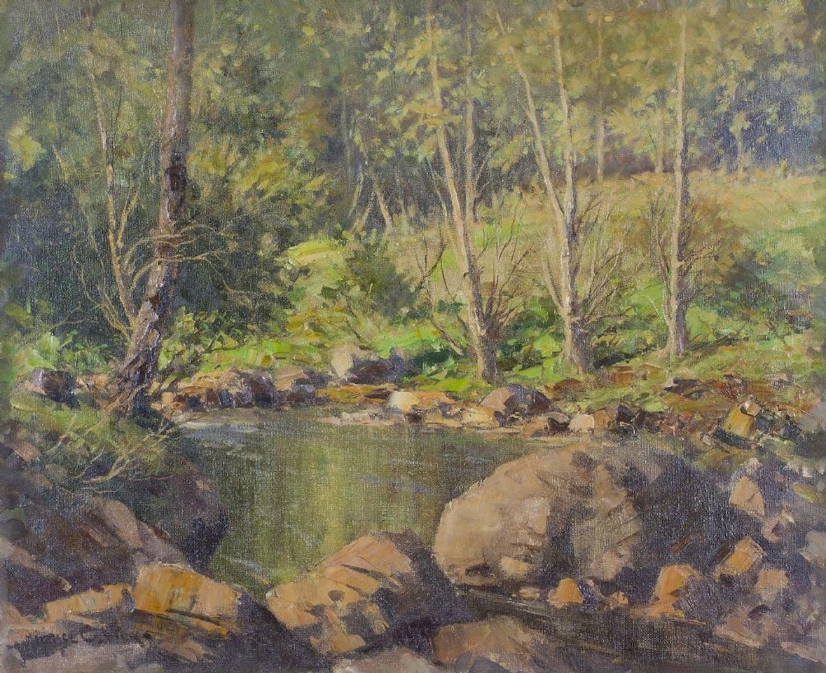 SPRING IN BRABLAGH, CUSHENDUN, CO. ANTRIM by Maurice Canning Wilks