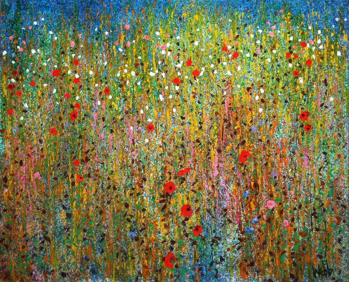 POPPIES AND PURPLE LOOSESTRIFE by Kenneth Webb