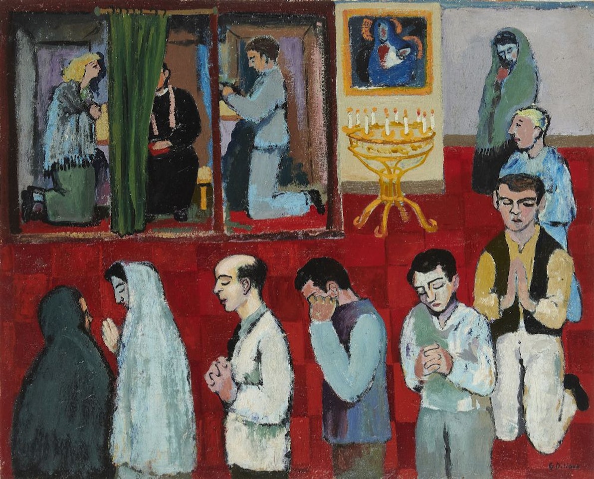FORGIVE US OUR TRESSPASSES (CONFESSIONAL) by Gerard Dillon