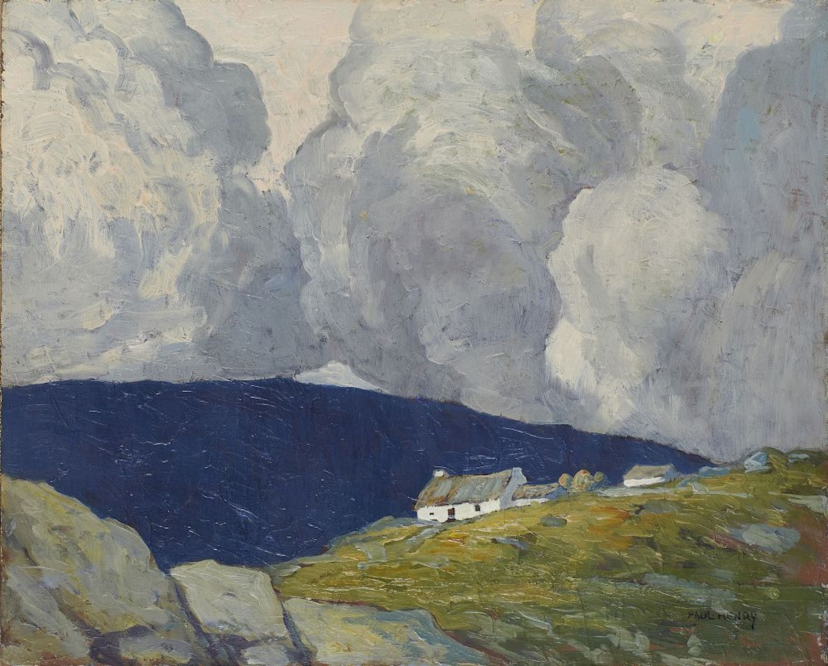 COTTAGES, CONNEMARA by Paul Henry