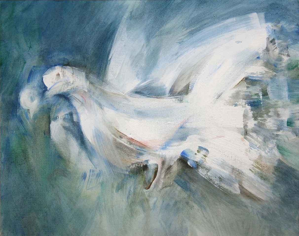 FANTAIL PIGEONS by Louis Le Brocquy