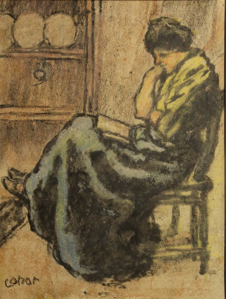 A QUIET READ by William Conor