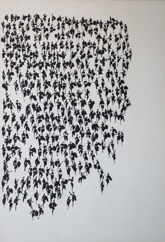 THE TAIN - PORTION OF ARMY by Louis Le Brocquy