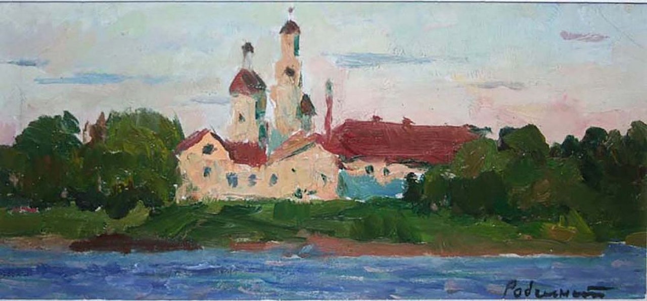 LAKESIDE LANDSCAPE by Continental School