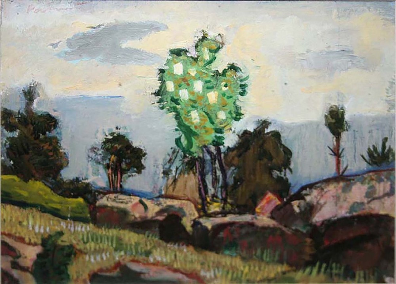 HILLSIDE LANDSCAPE by Continental School