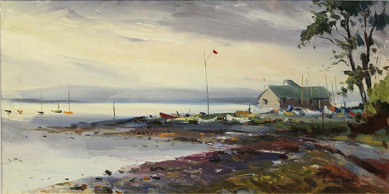 BOATHOUSE, STRANGFORD LOUGH by Kenneth Webb