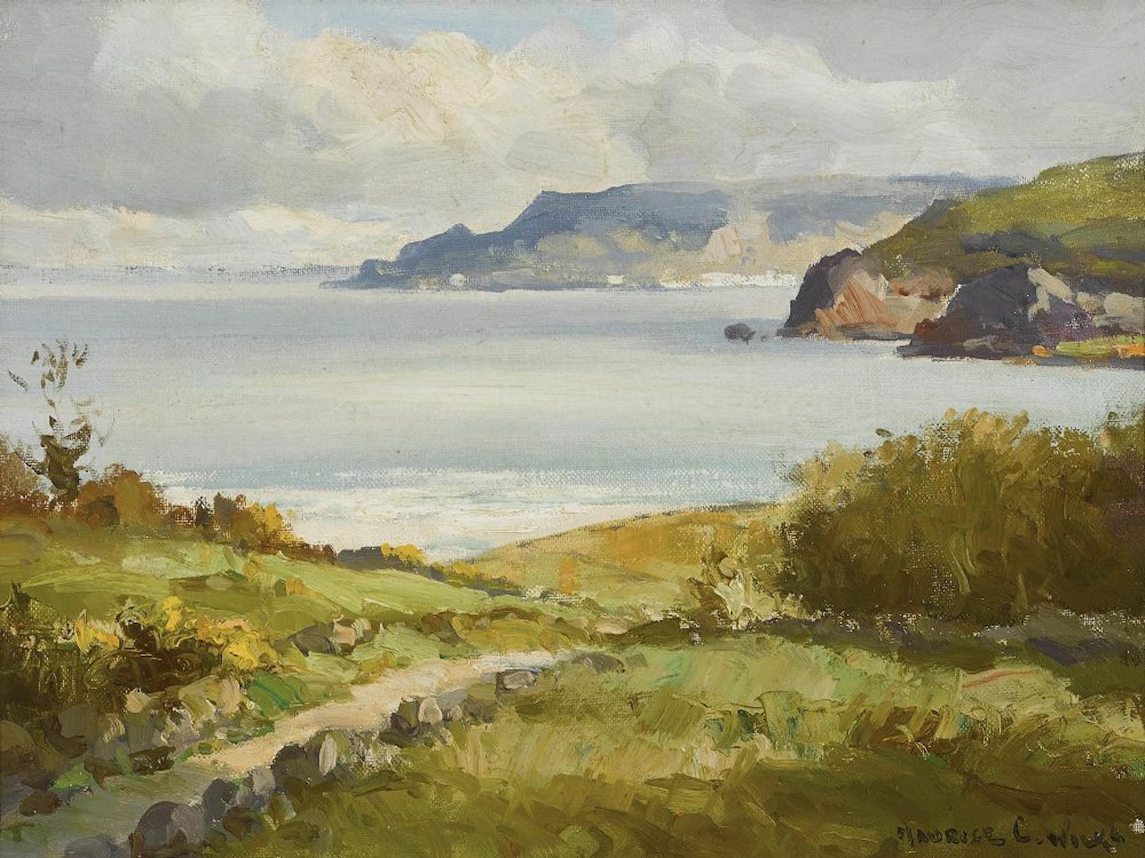 ANTRIM COAST AT CUSHENDUN by Maurice Canning Wilks