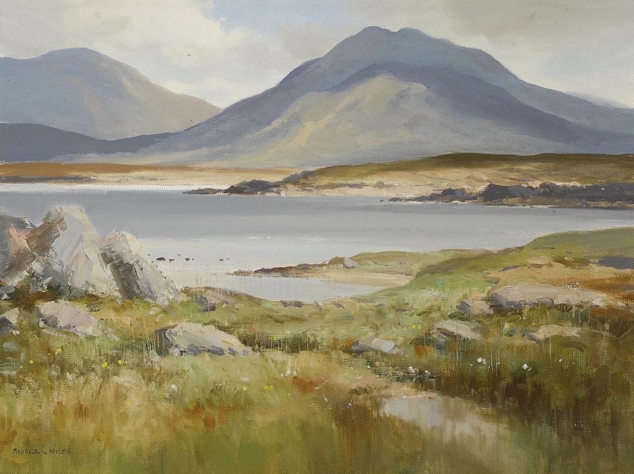 LOUGH DERRYCLARE, CO GALWAY by Maurice Canning Wilks