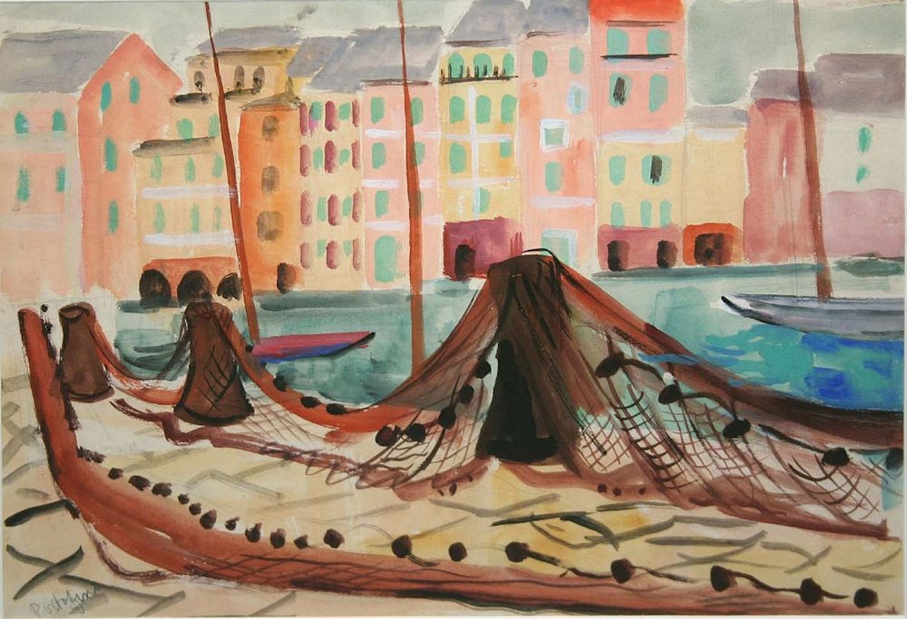 DRYING THE NETS by Norah McGuinness