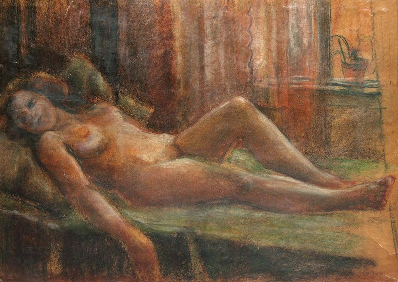 RECLINING NUDE by William Conor