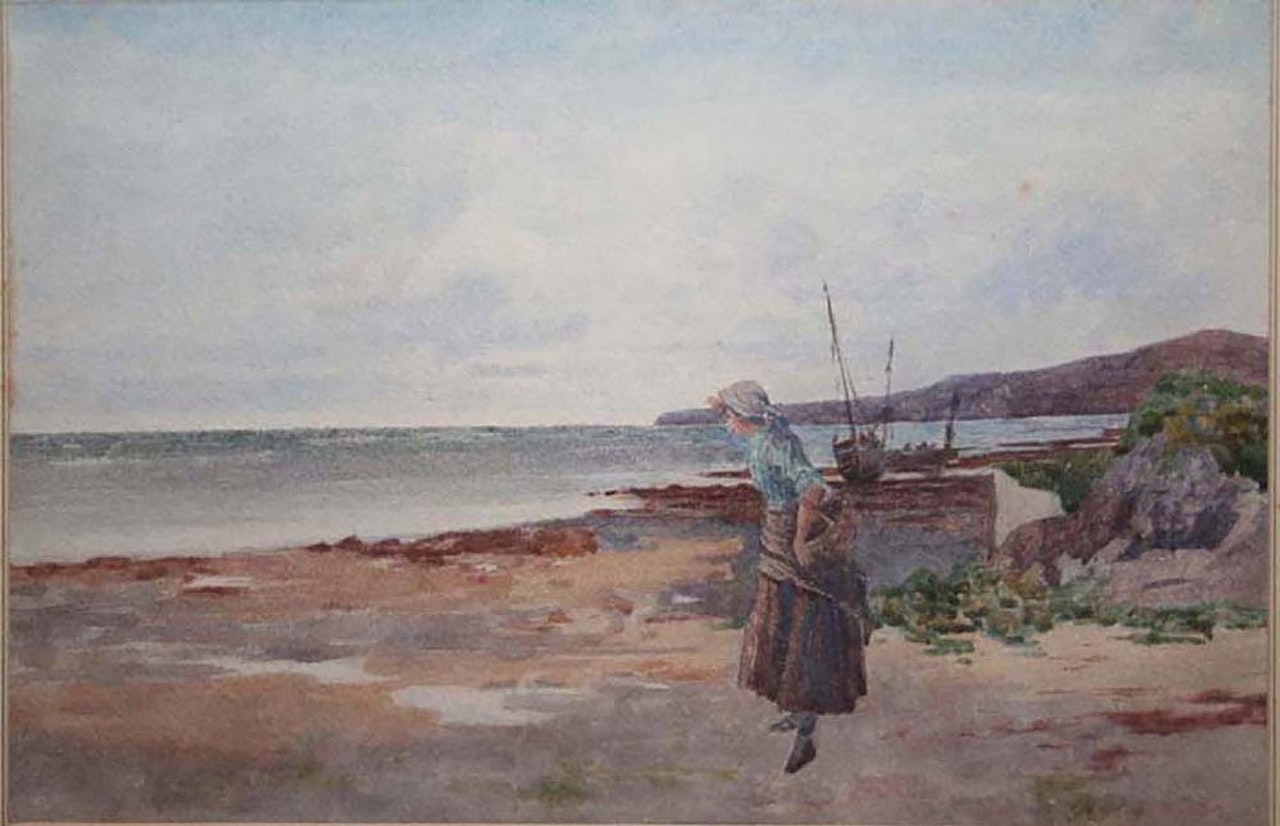 THE COCKLE GATHERERS by English School