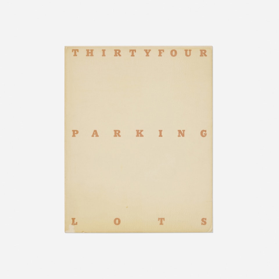 Thirtyfour Parking Lots by Ed Ruscha