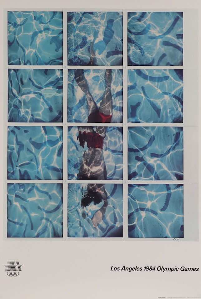 "Los Angeles 1984 Olympic Games" by David Hockney