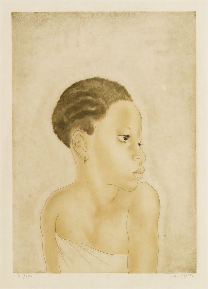 LA PETITE AFRICAINE by Leonard Tsuguharu Foujita
