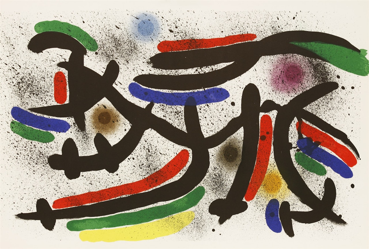 LITHOGRAPHIE I (MOURLOT 860, 865, 866) by Joan Miró