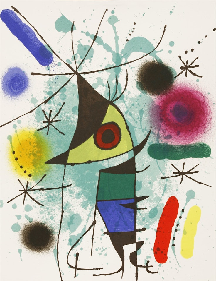 LE CHANTEUR (MOURLOT 867) by Joan Miró