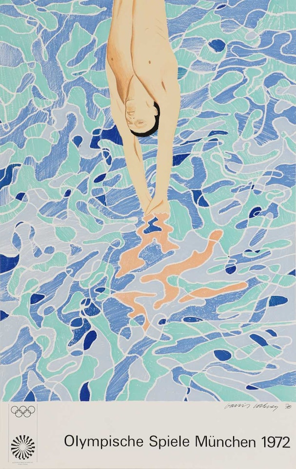 "Olympische Spiele München 1972" by David Hockney