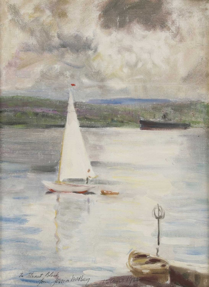 A sailing boat by James Mcbey