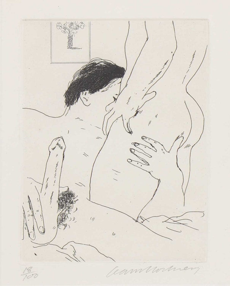 An Erotic Etching by David Hockney