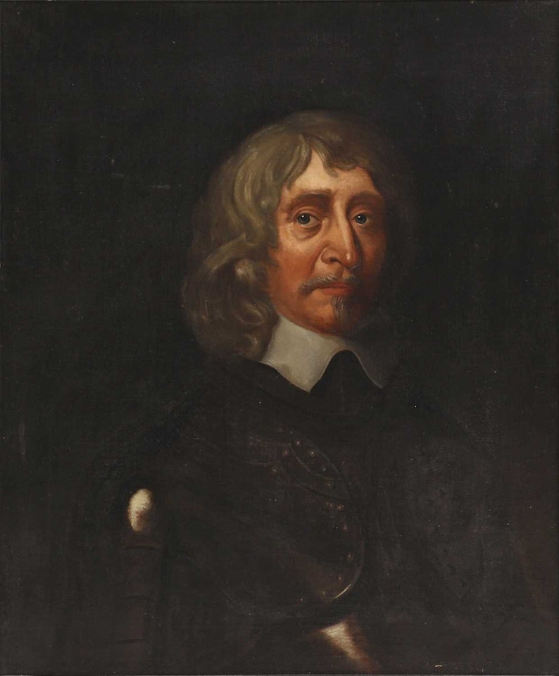 Portrait of The Lord Poulet of Hinton St George, County of Somerset, bust-length, in armour by English School
