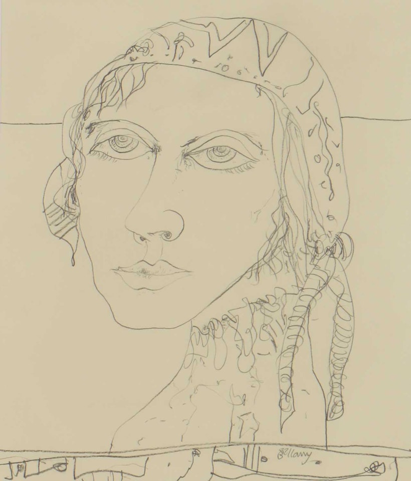 Head of a girl by John Bellany