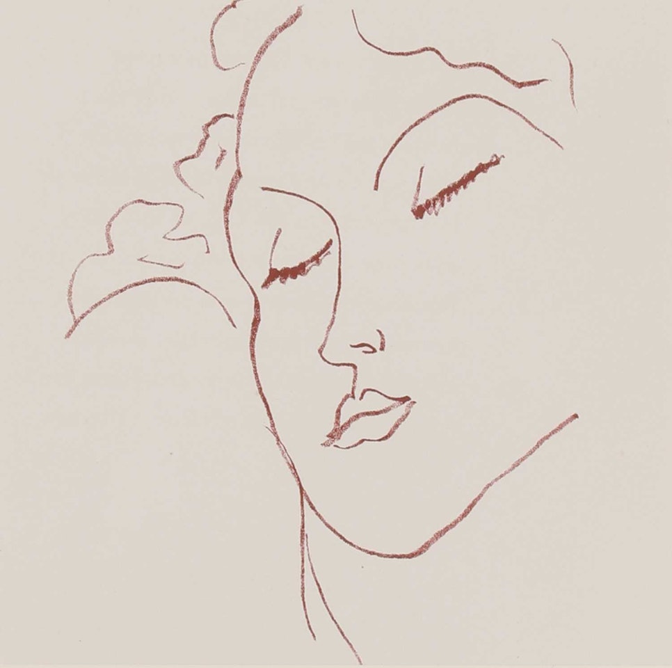 Plate 159 from "Florilège des Amours de Ronsard" by Henri Matisse