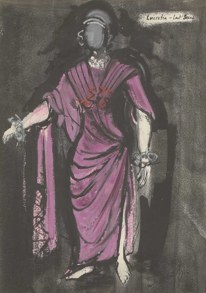 "Lucretia - Last Scene", from Benjamin Britten"s "The Rape of Lucretia" by John Piper