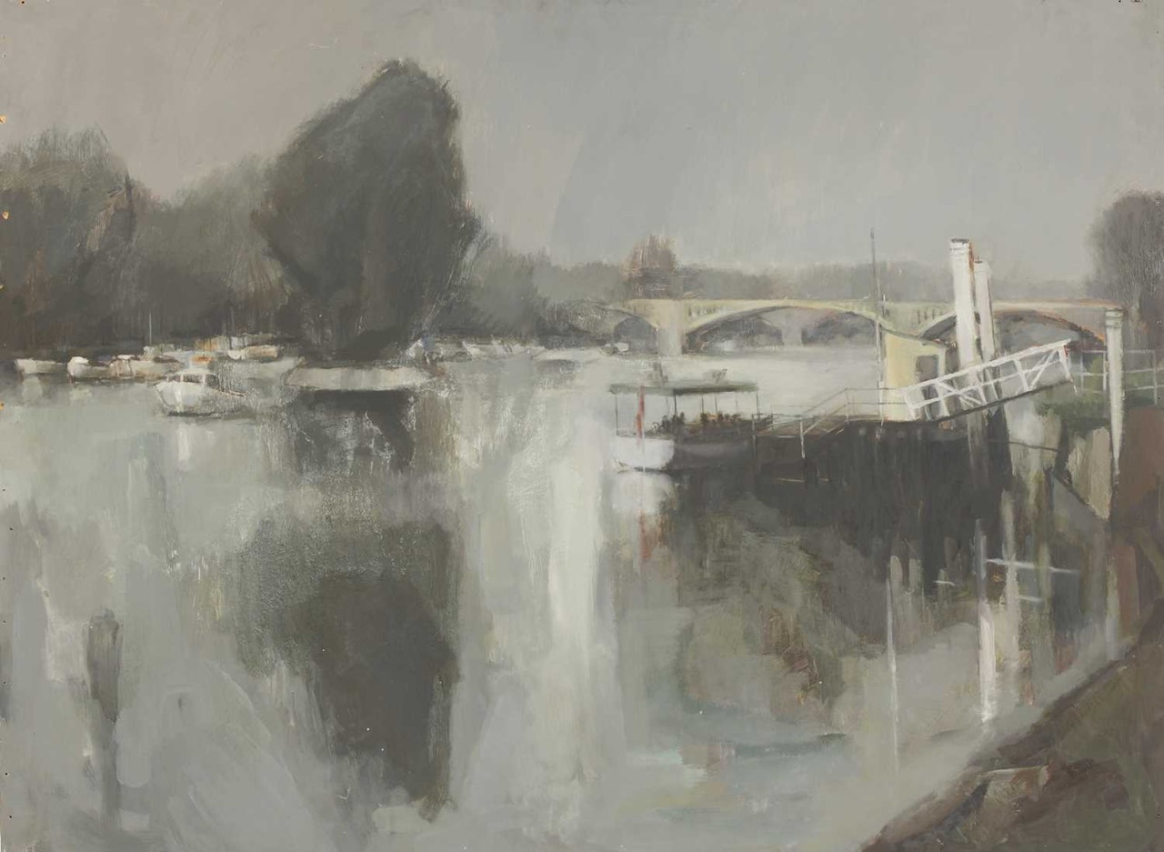 "THAMES AT RICHMOND" by English School