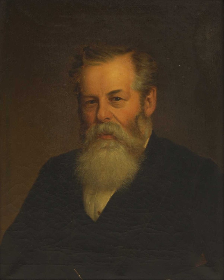 Portrait of a gentleman, bust-length, in a black coat by Continental School
