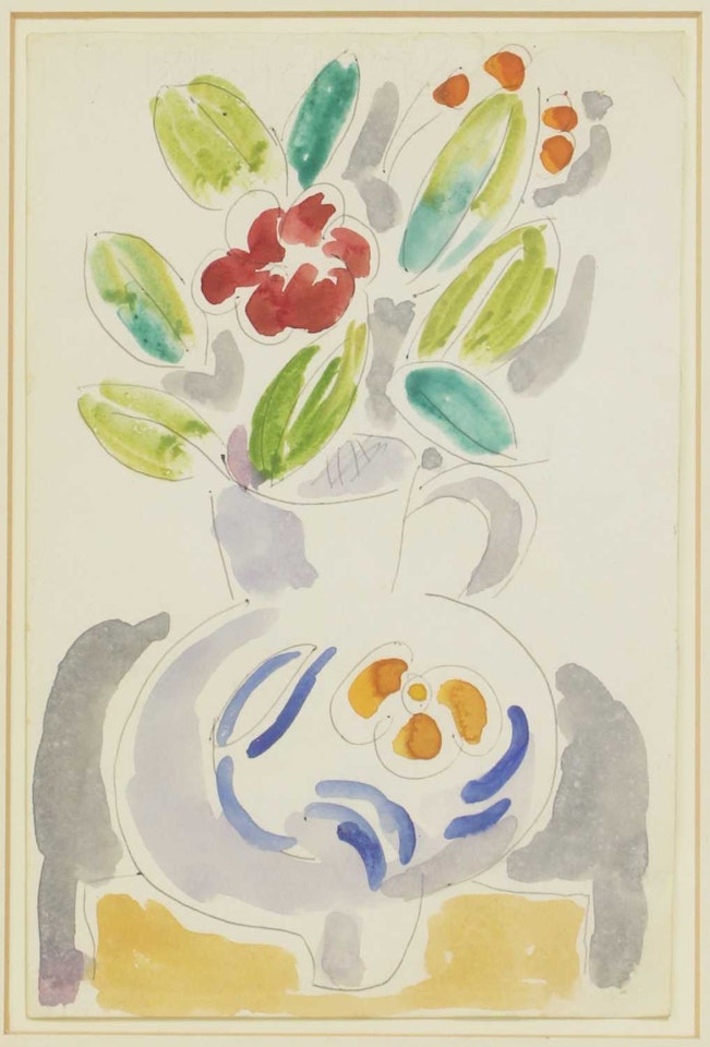 Vase of flowers by Duncan Grant