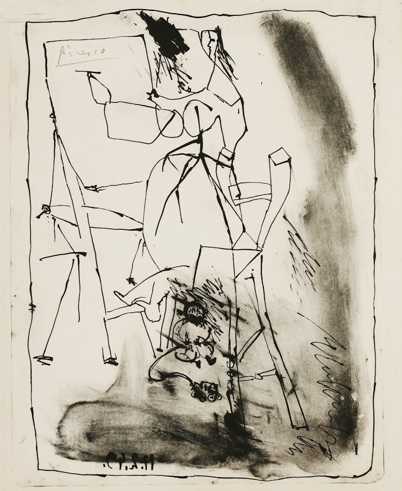 LA JEUNE ARTISTE by Pablo Picasso