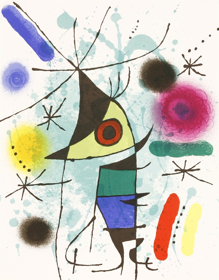 LE CHANTEUR (MOURLOT 867) by Joan Miró