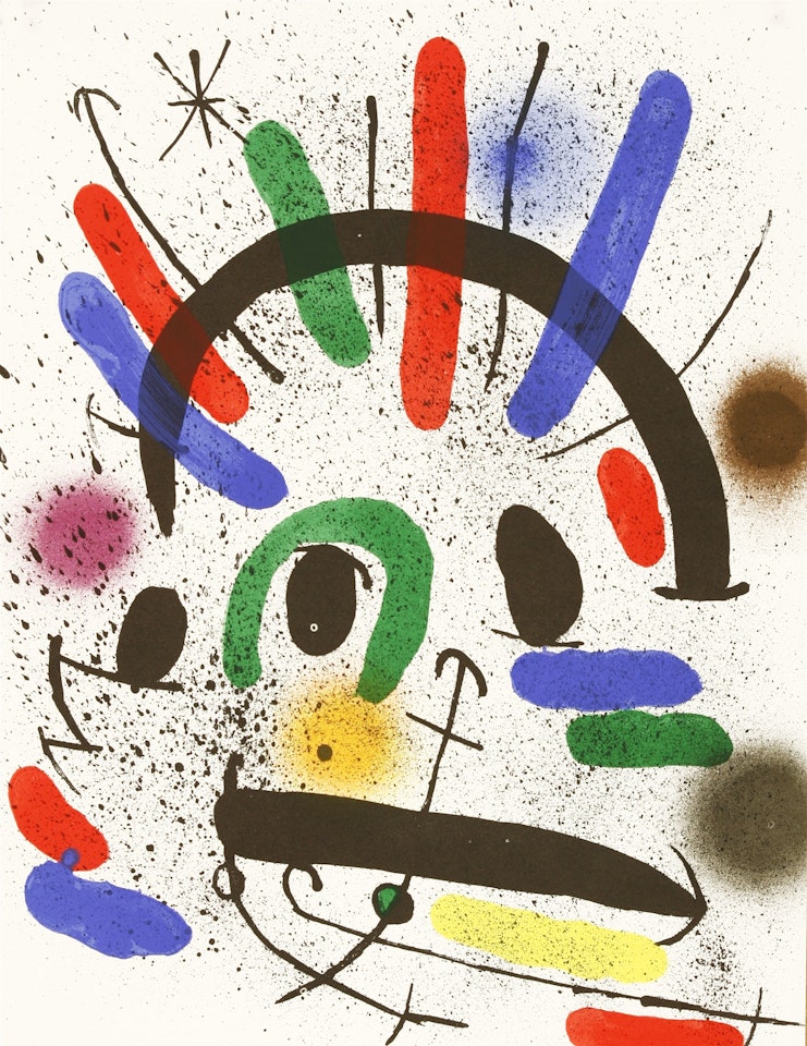 FROM LITHOGRAPHIES I (MOURLOT 858, 862, 865, 866) by Joan Miró