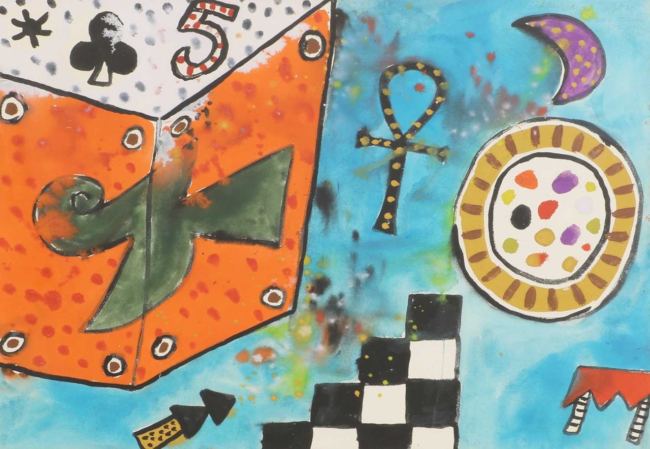 G.693 "Bird through the Wall No.4" by Alan Davie