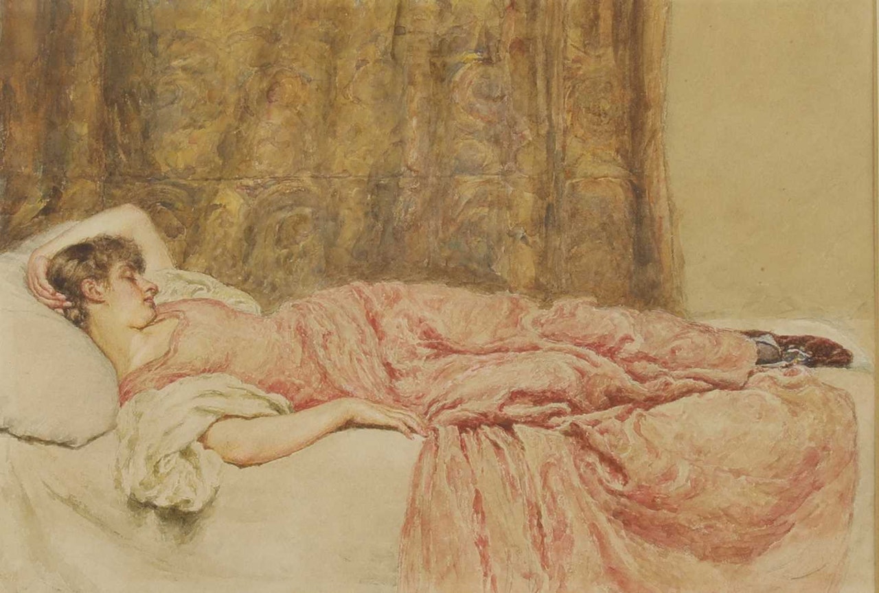 A sleeping beauty by English School