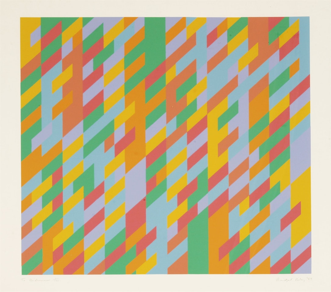TO MIDSUMMER (SCHUBERT 34) by Bridget Riley
