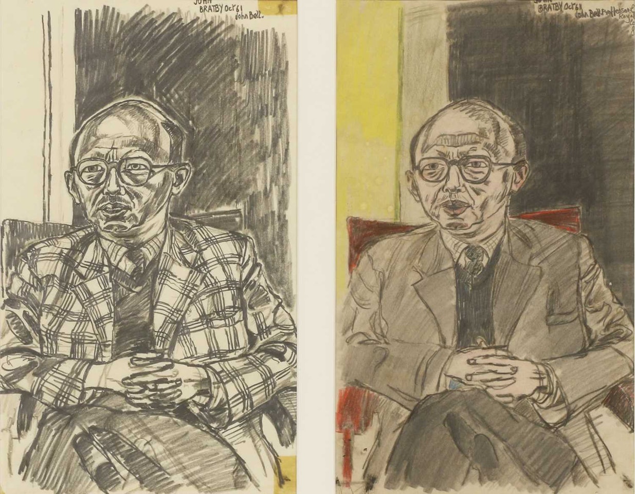John Bell Double Portrait by John Bratby