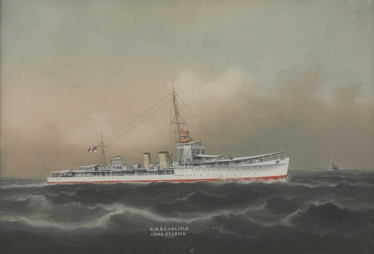"H.M.S. Carlisle, China Station" by Chinese School