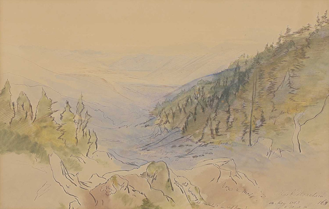 The Black Mountain, Cephalonia by Edward Lear