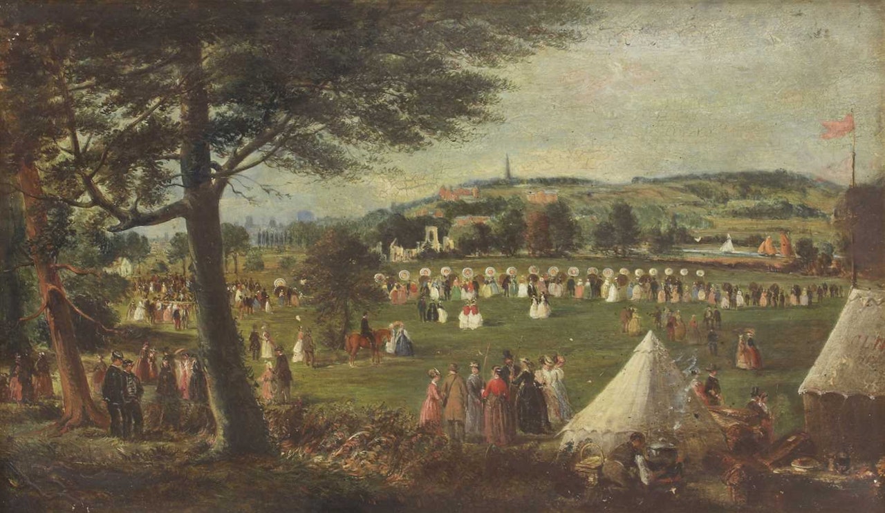 An archery competition near Norwich by English School