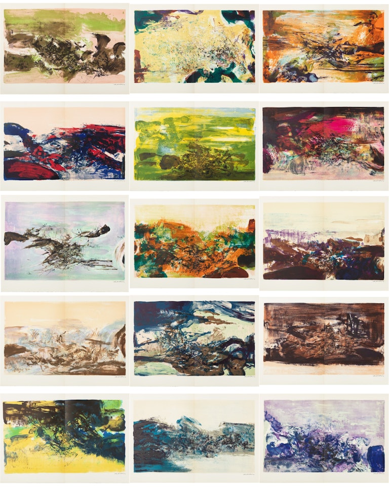 À la Gloire de l'Image et Art Poétique by Zao Wou-Ki