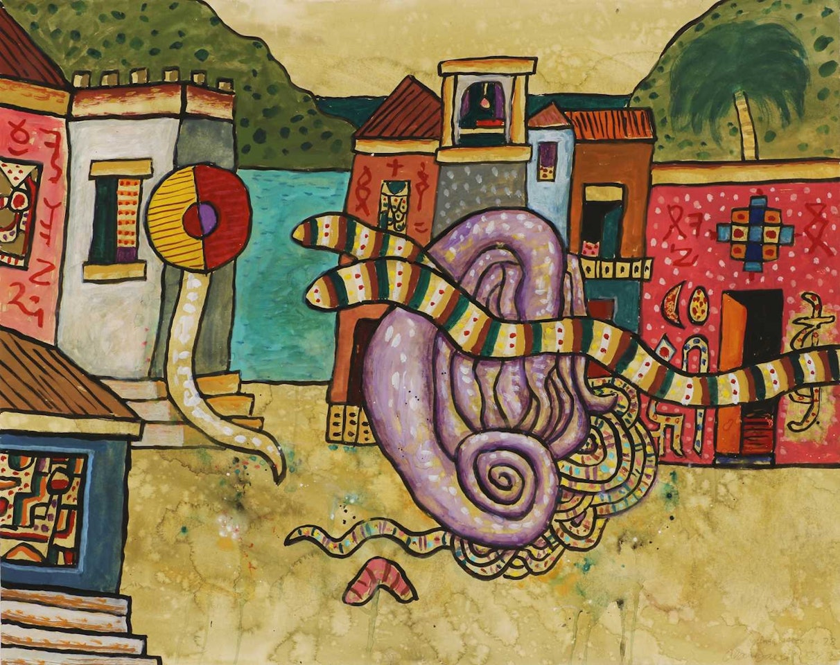 "opus G.1835 Village Myths No.28" by Alan Davie