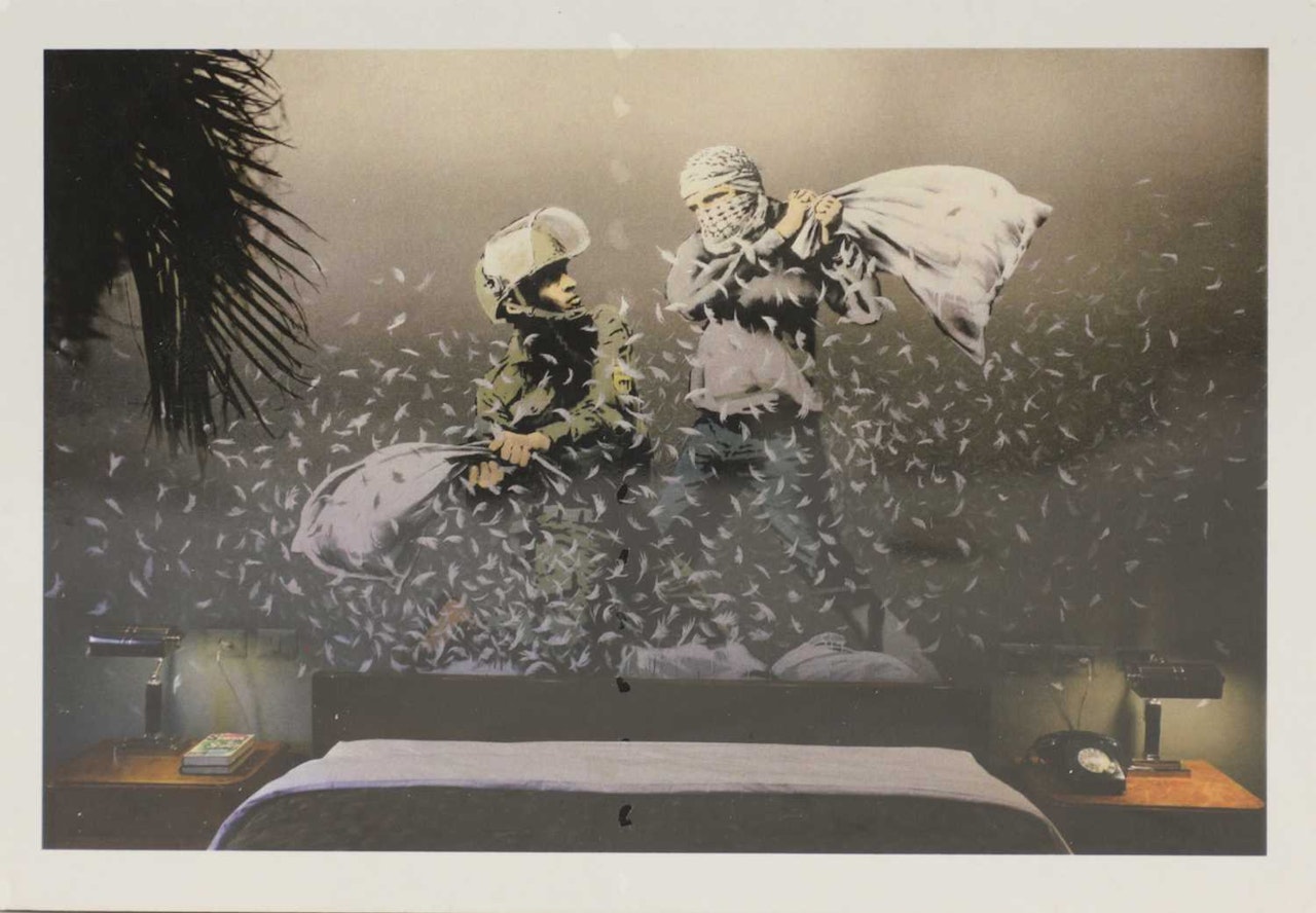 Postcards from Walled Off Hotel, Bethlehem by Banksy