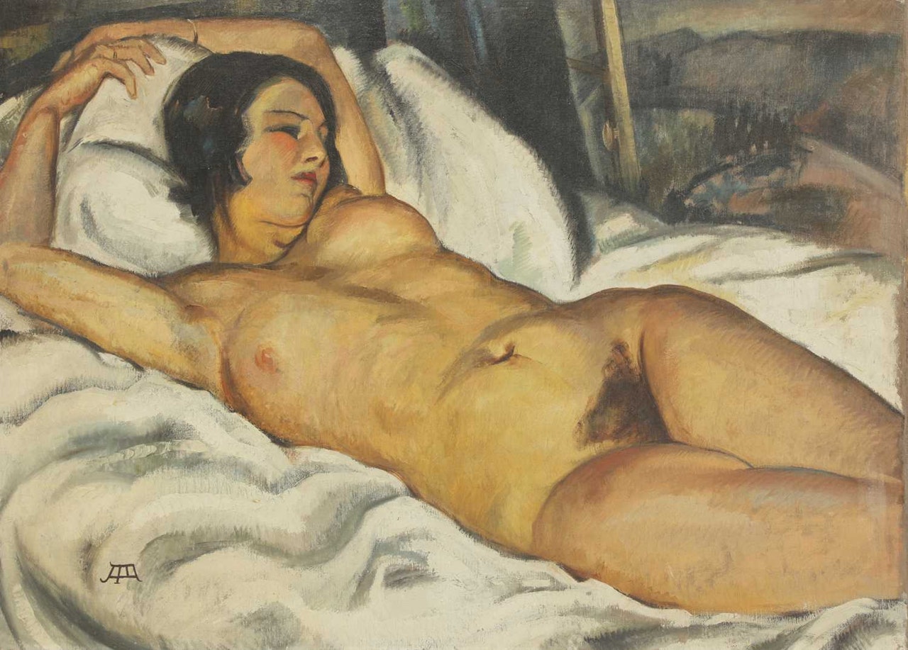RECLINING NUDE by Russian School