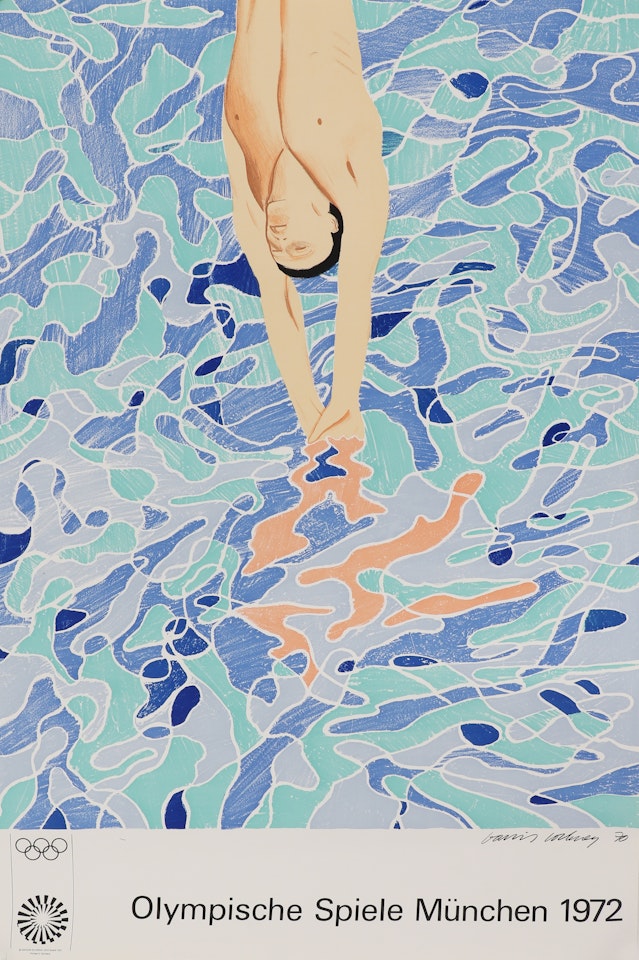 "Olympische Spiele München 1972" by David Hockney