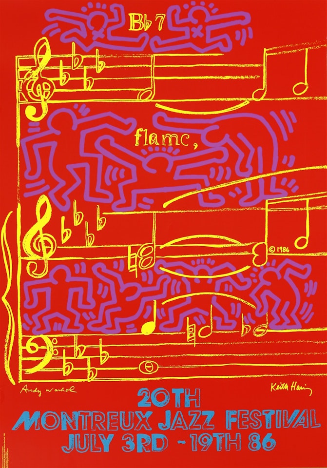 MONTREUX JAZZ FESTIVAL POSTER by Andy Warhol